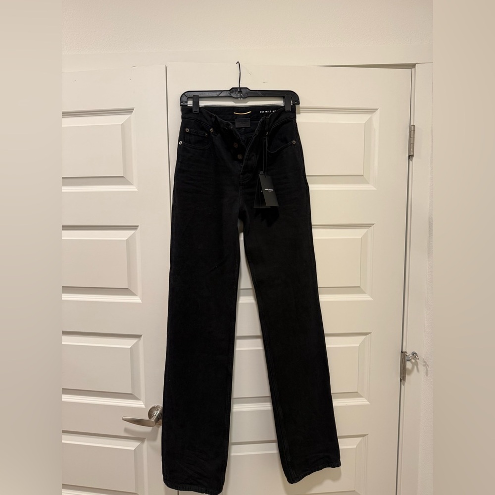 Saint Laurent Black straight jeans - Picture 2 of 16